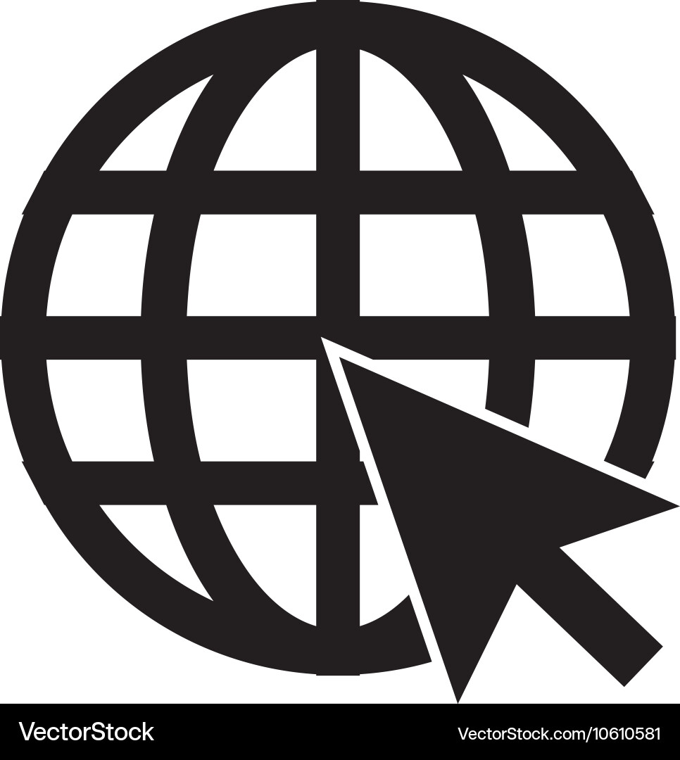 Web Icon - Navigate to the Internet vector image