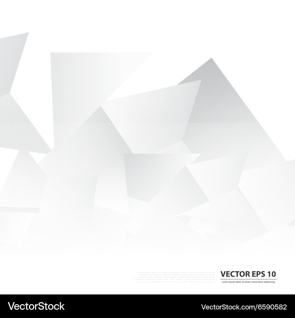 Abstract geometric shape from gray triangle vector image