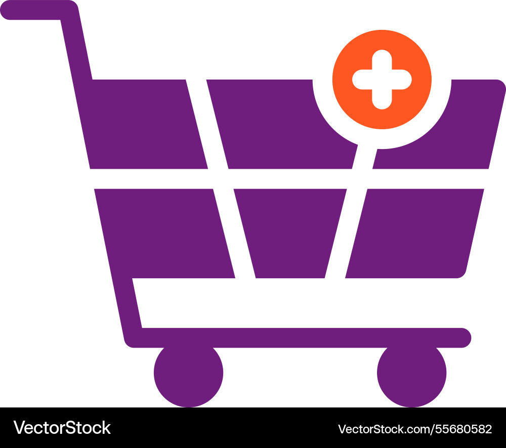 Add to cart icon design vector image
