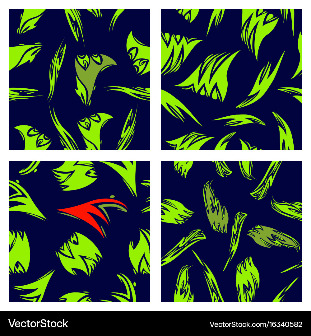 Assembly of patterns in striped style Vector Image