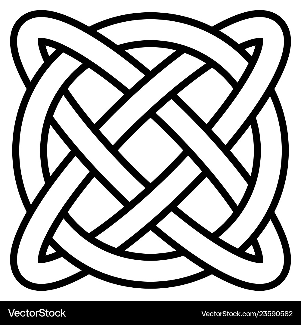 Celtic knot symbol eternal life infinity Celtic knot symbol eternal life infinity vector image