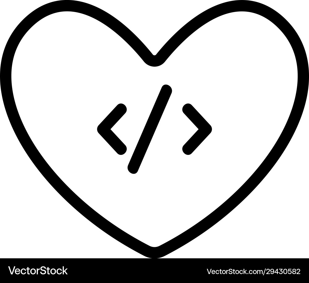 Code Programmiersymbol isolierte Kontur Code Programmiersymbol isolierte Kontur vektorbild