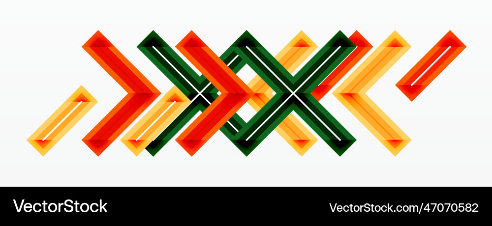 Cross line background minimal geometric template vector image