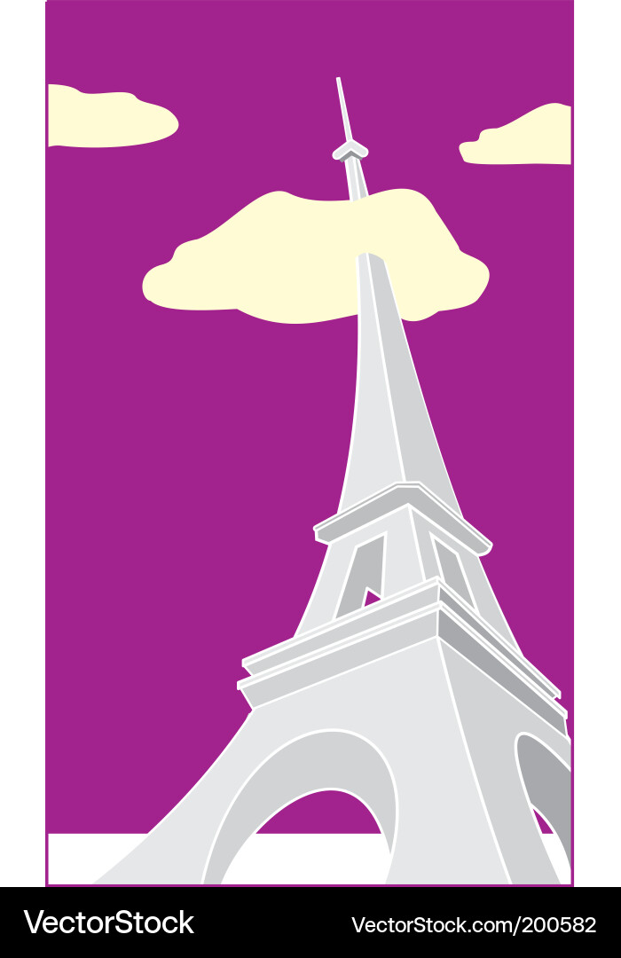 Eiffel tower vector image