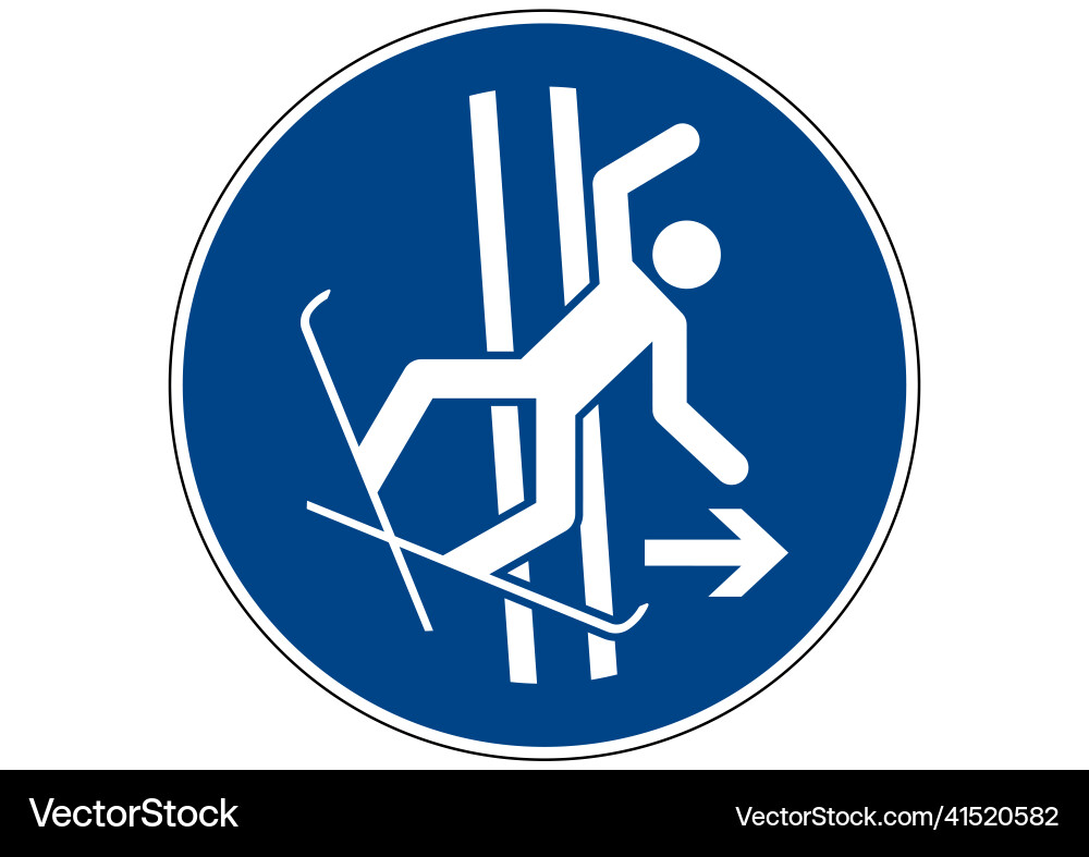Exit towpath vector image