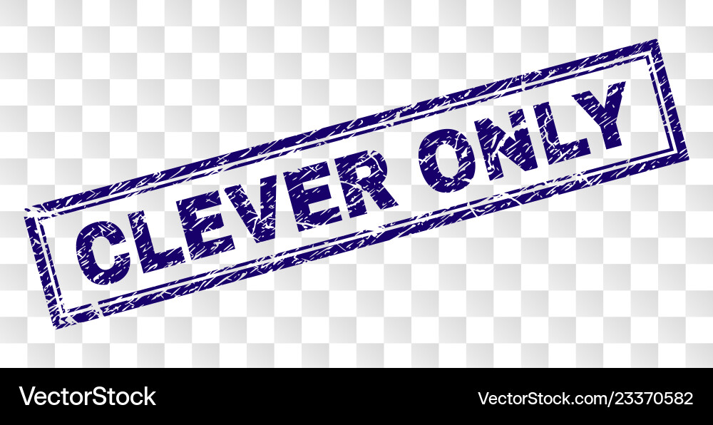 Grunge clever nur Rechteck Stempel Grunge clever nur Rechteck Stempel vektorbild