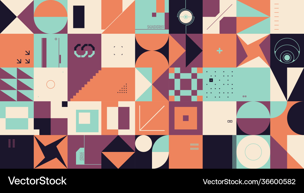 Hi-tech geometric abstract pattern design graphics Hi-tech geometric abstract pattern design graphics vector image