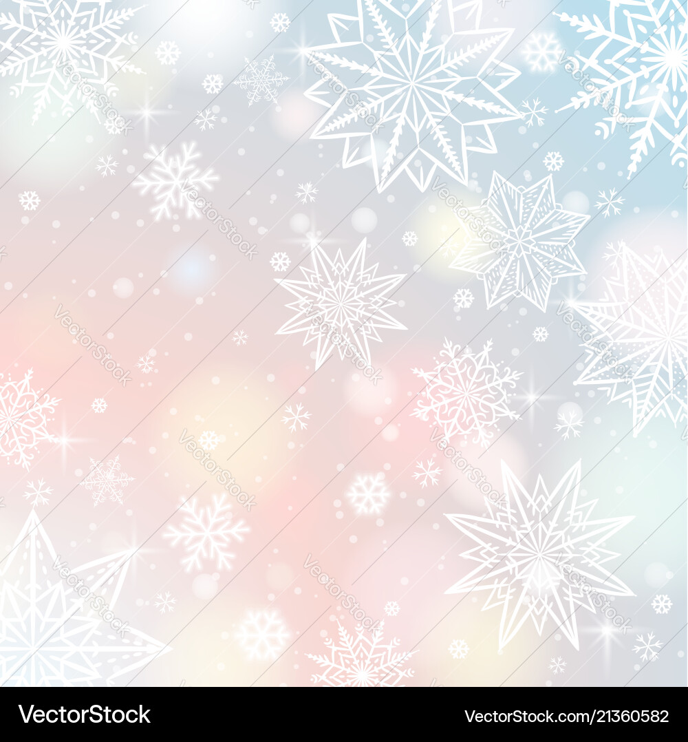 Light color background with snowflakes and stars Light color background with snowflakes and stars vector image