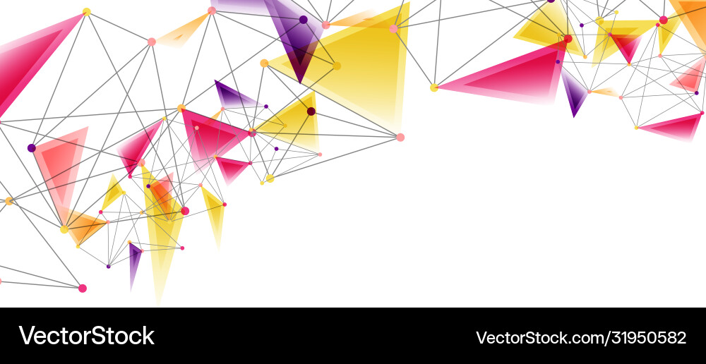 Line points connections triangular technology Line points connections triangular technology Vector Image