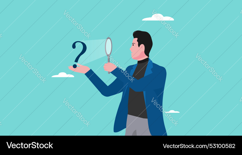 Problem analyze looking for the common thread Problem analyze looking for the common thread vector image