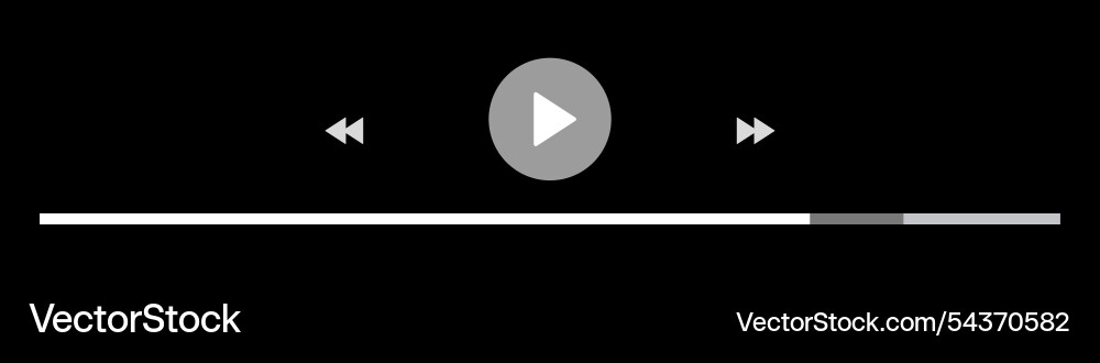 Template video player for web and mobile apps Template video player for web and mobile apps vector image