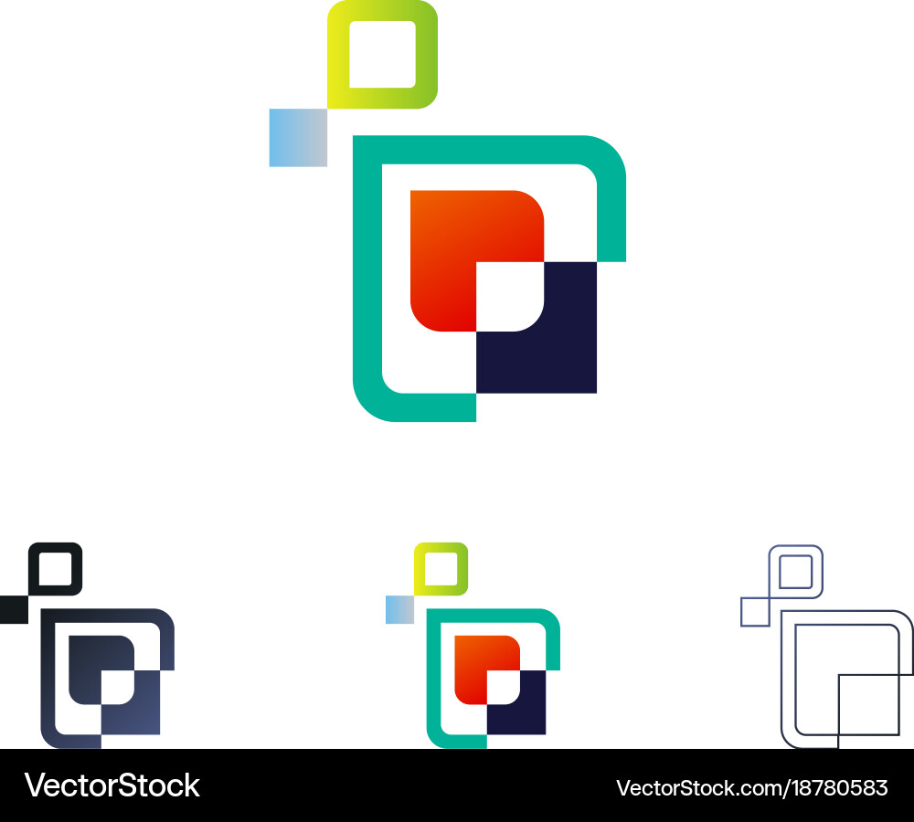 Abstract squares background Vector Image