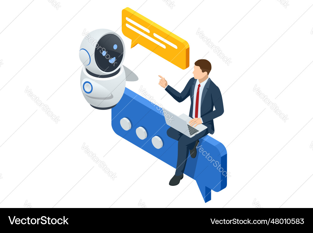Artificial Intelligence Knowledge Network vector image