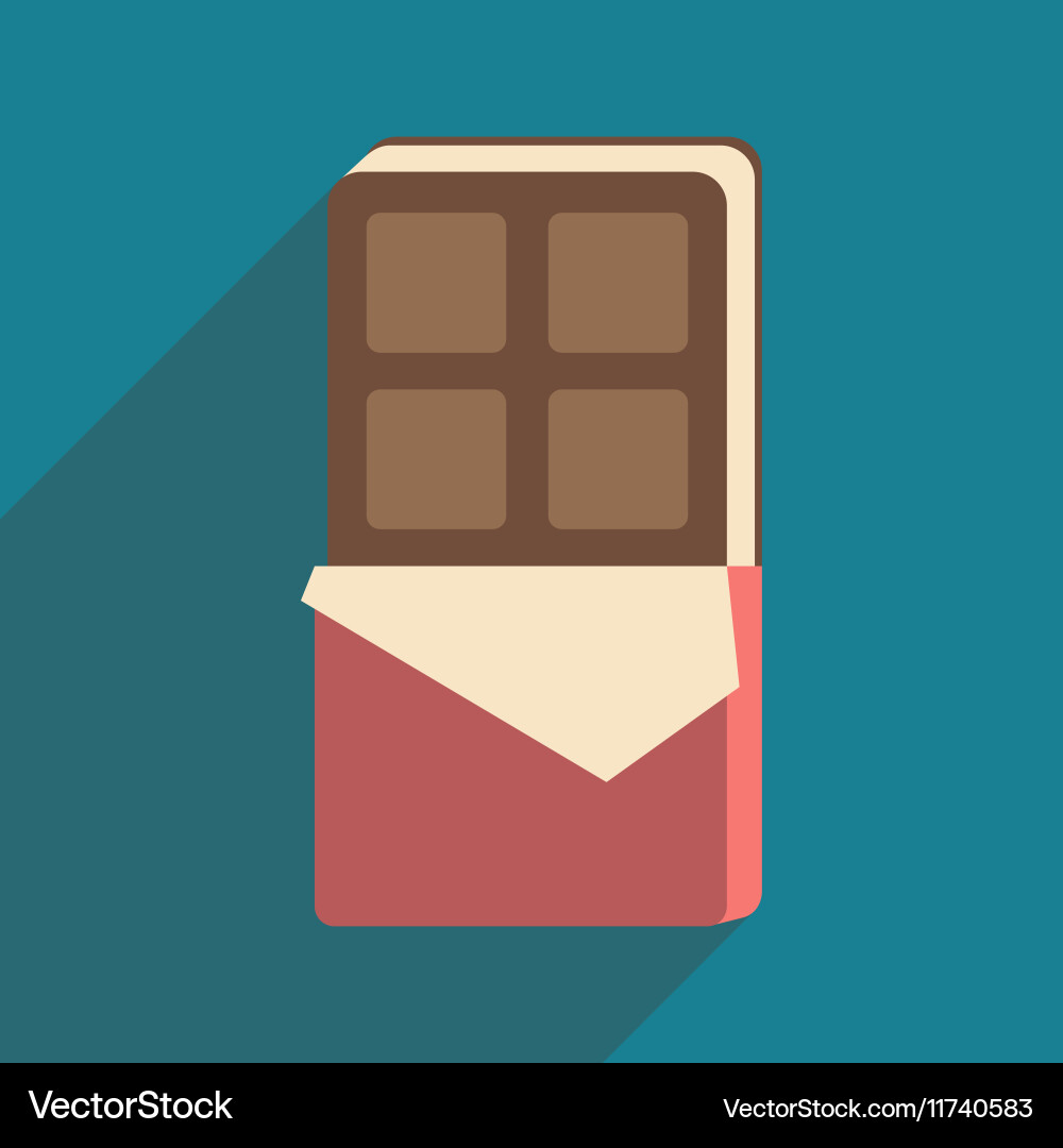 Flat with shadow icon and mobile application ice vector image