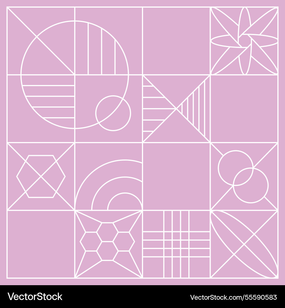 Geometric pattern in a minimalist style an idea vector image