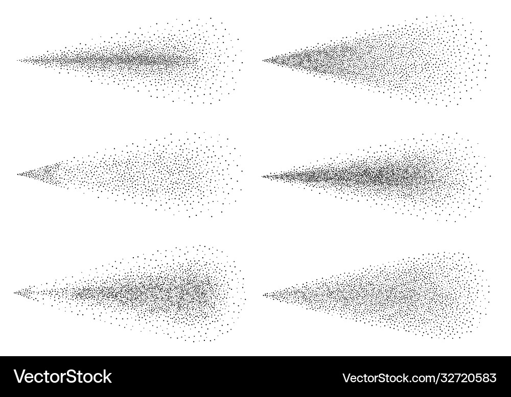 Halftone spray mist dots water steam isolated Halftone spray mist dots water steam isolated vector image