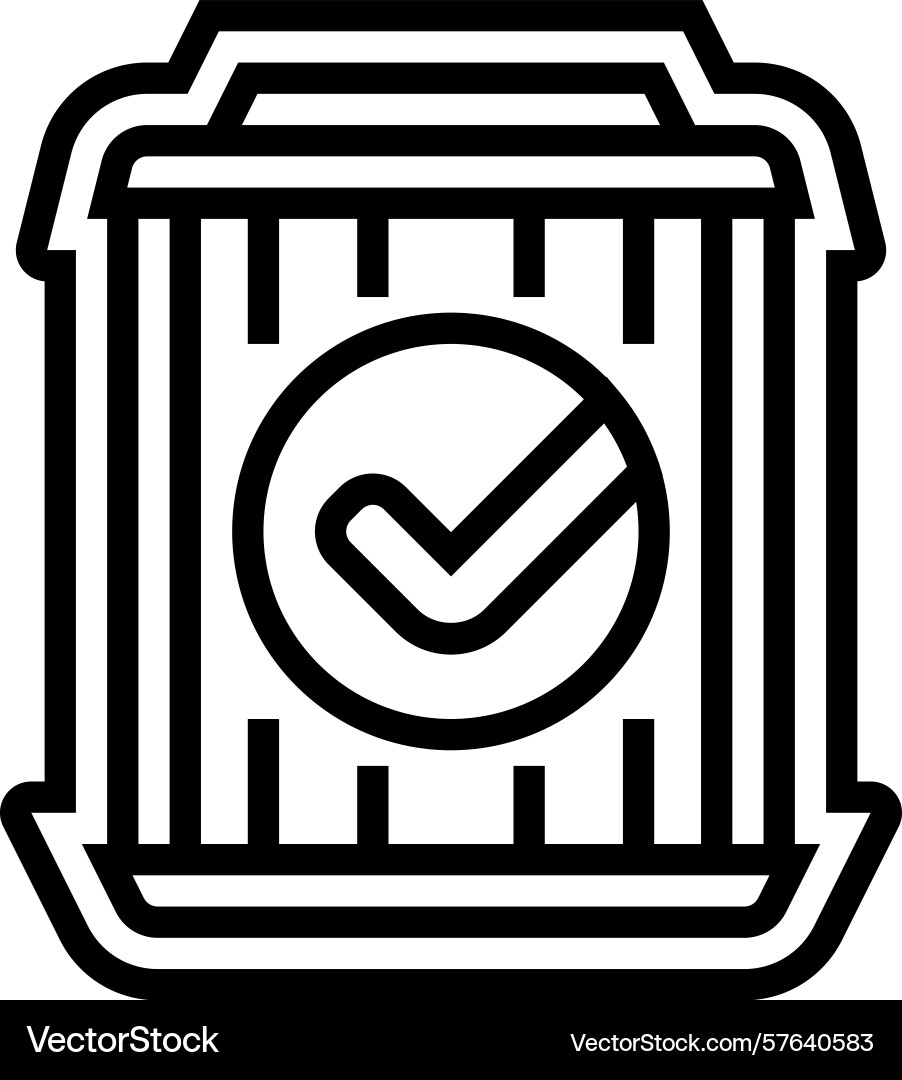High performance filters line icon Vector Image
