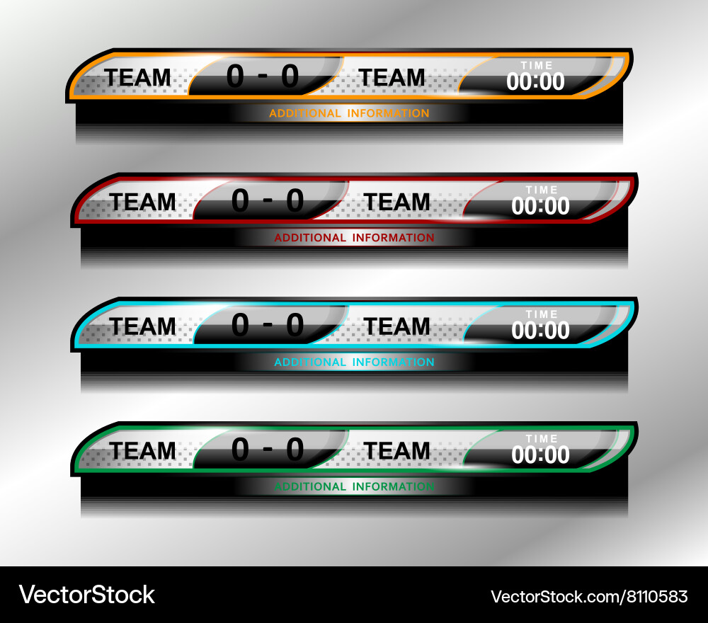 Scoreboard object design Vector Image