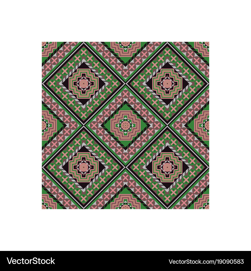 Seamless pattern with geometrical patterns vector image