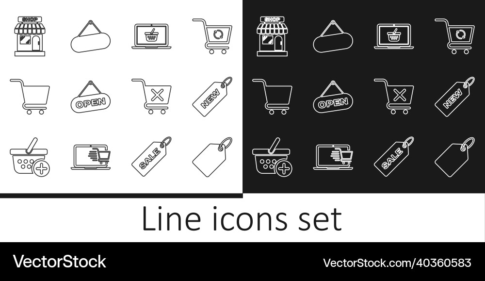 Set line label template price tag with new Set line label template price tag with new vector image