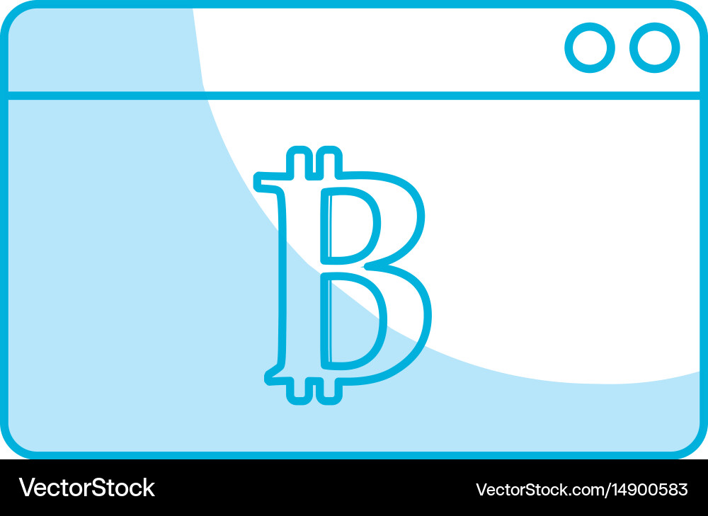 Silhouette digital window website data information Vector Image