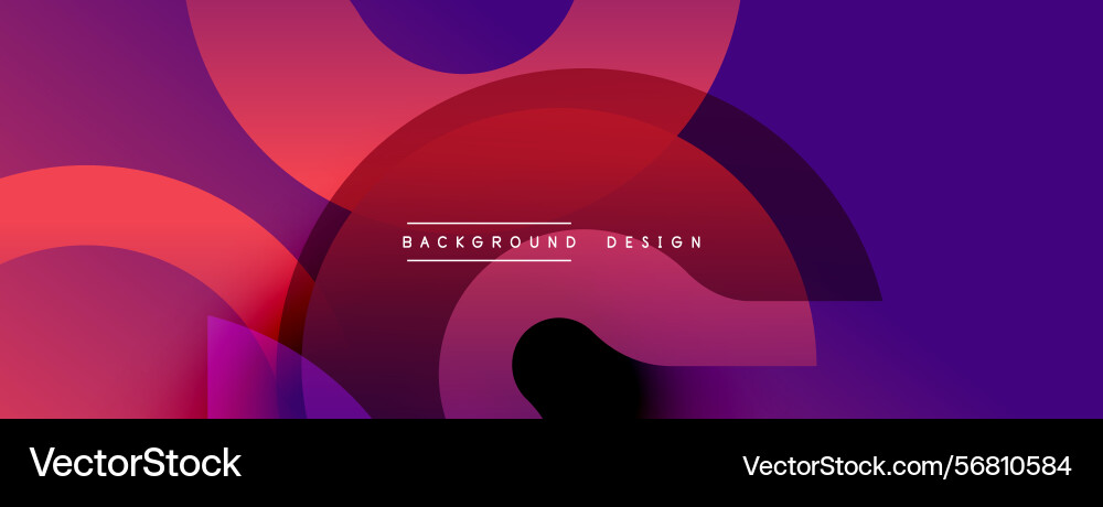 Abstract gradient shapes overlap creating dynamic Abstract gradient shapes overlap creating dynamic Vector Image