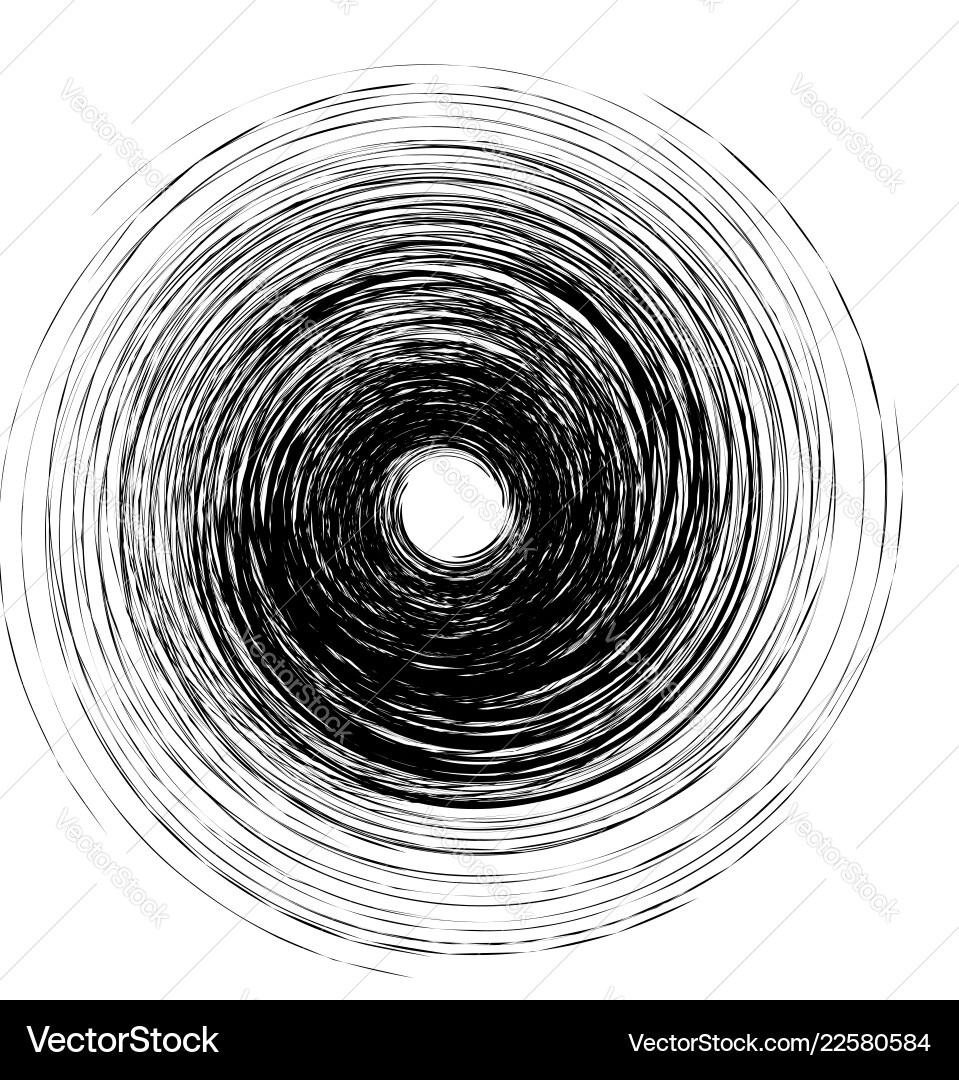 Abstract spiral element in irregular random Vector Image