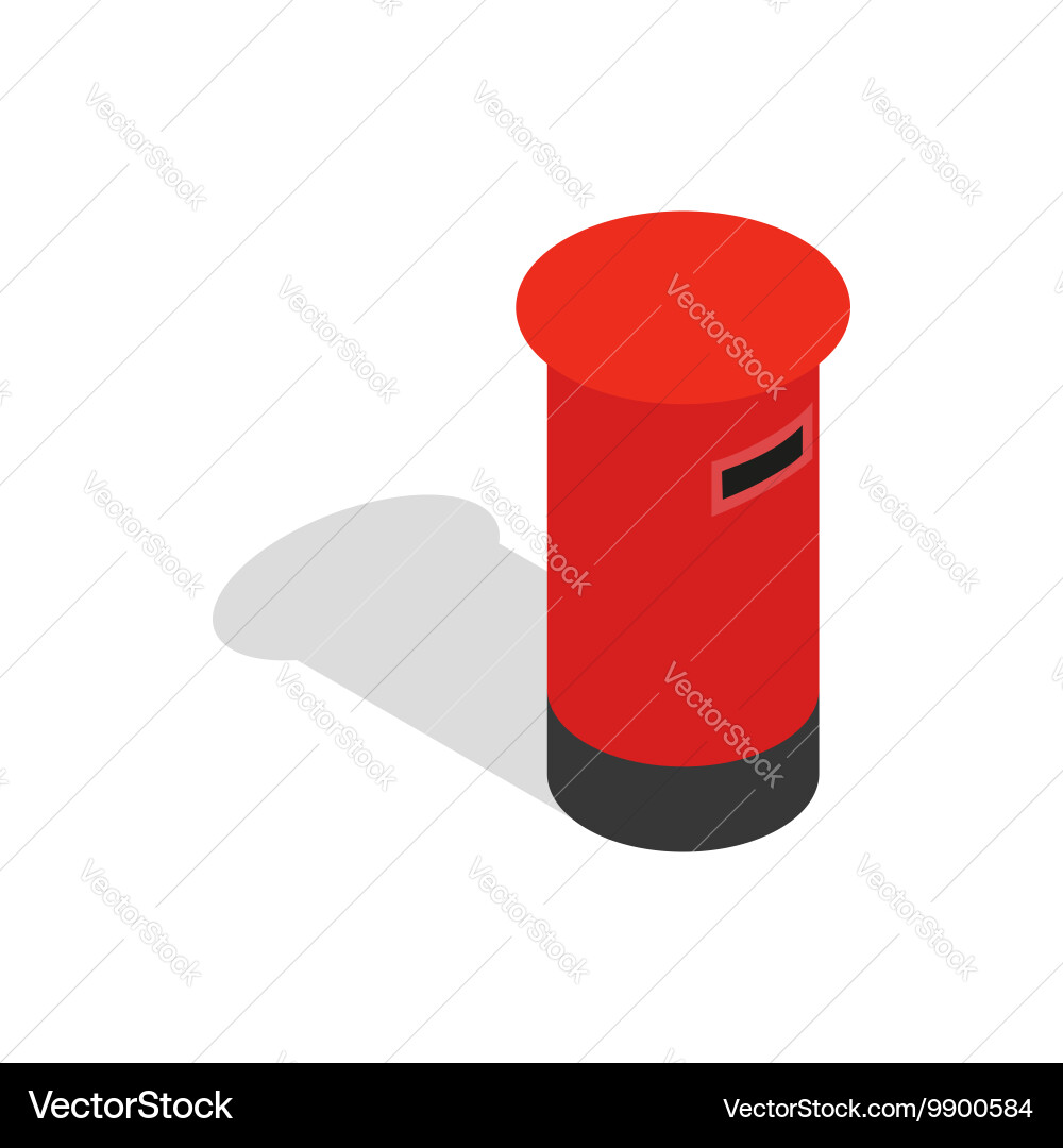English inbox icon isometric 3d style Vector Image