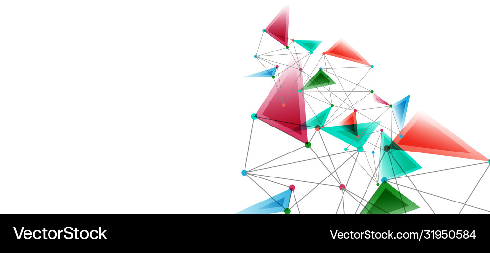 Line points connections triangular technology Line points connections triangular technology Vector Image