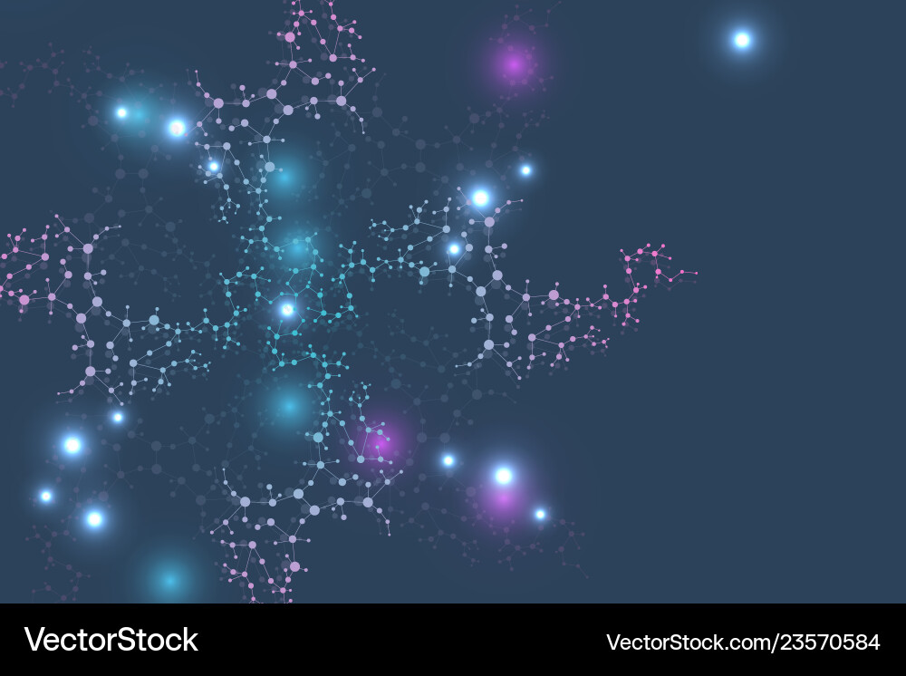 Science network pattern connecting lines and dots Science network pattern connecting lines and dots vector image