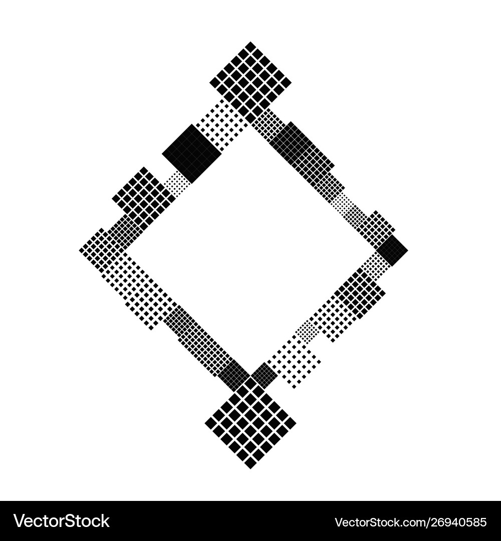 Abstract minimal diagonal square badge background vector image