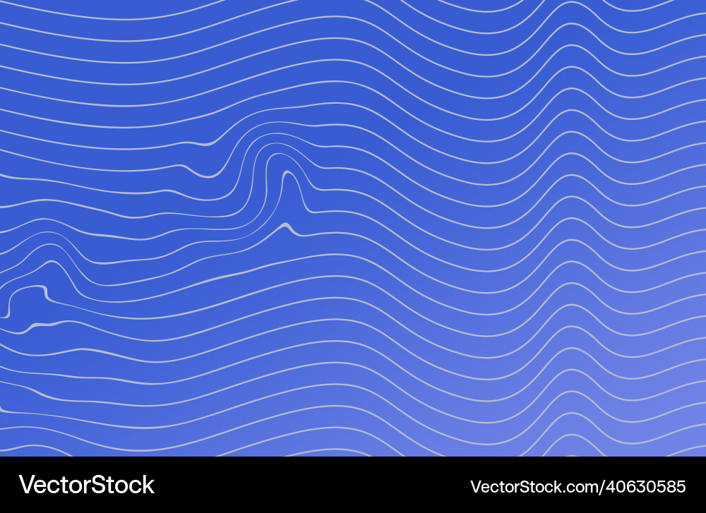 Abstract wavy lines pattern shape blue ice color vector image