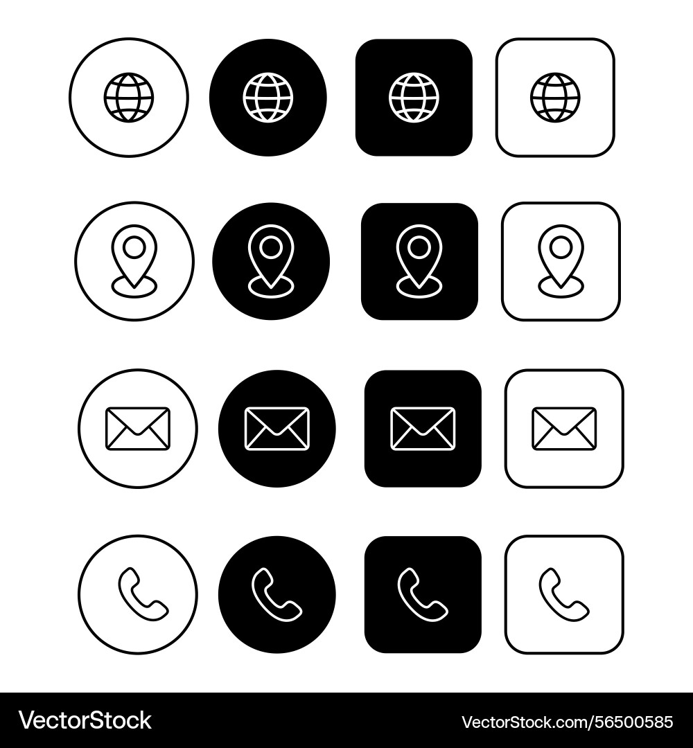 Collection of web buttons with earth icon location Collection of web buttons with earth icon location vector image