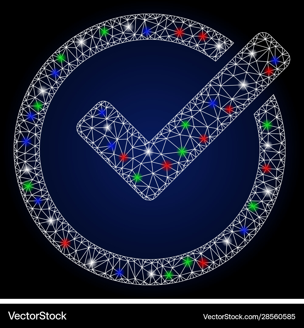 Flare mesh network validity with spots Flare mesh network validity with spots vector image