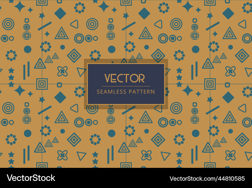 Geometric random shapes seamless pattern vector image