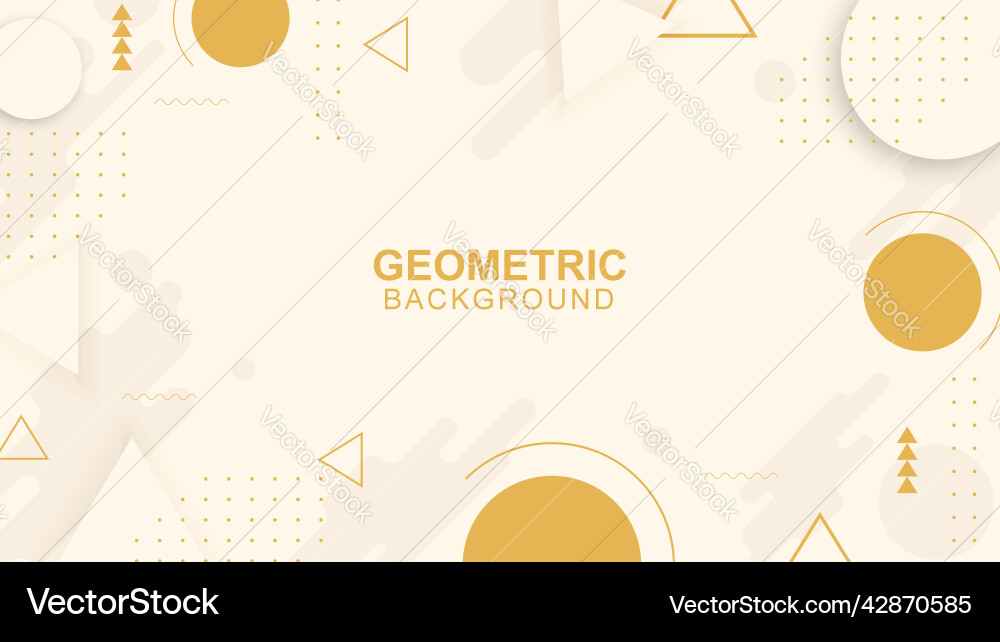Geometric shape background with modern design Vector Image