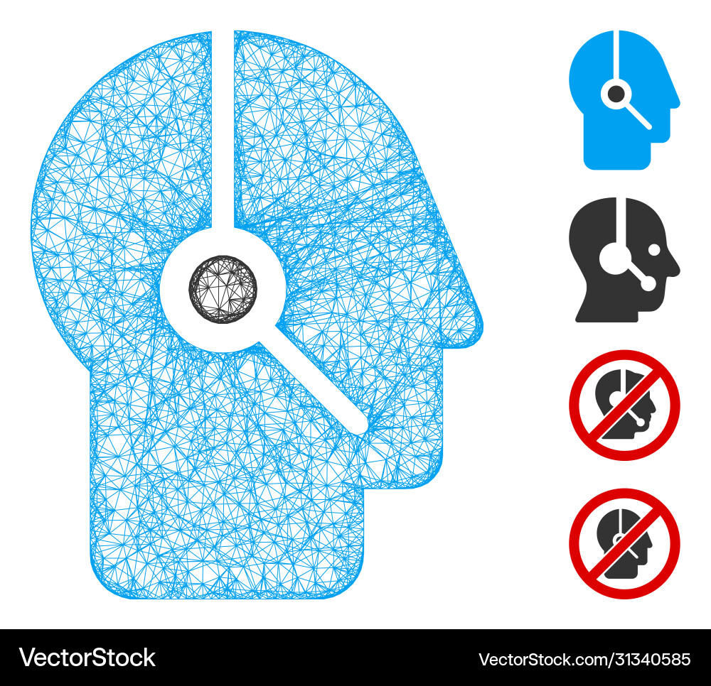 Operator web mesh Operator web mesh vector image