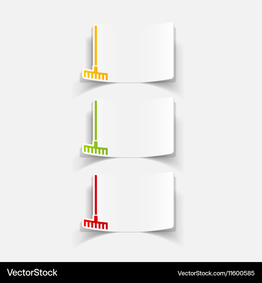 Realistic design element vector image