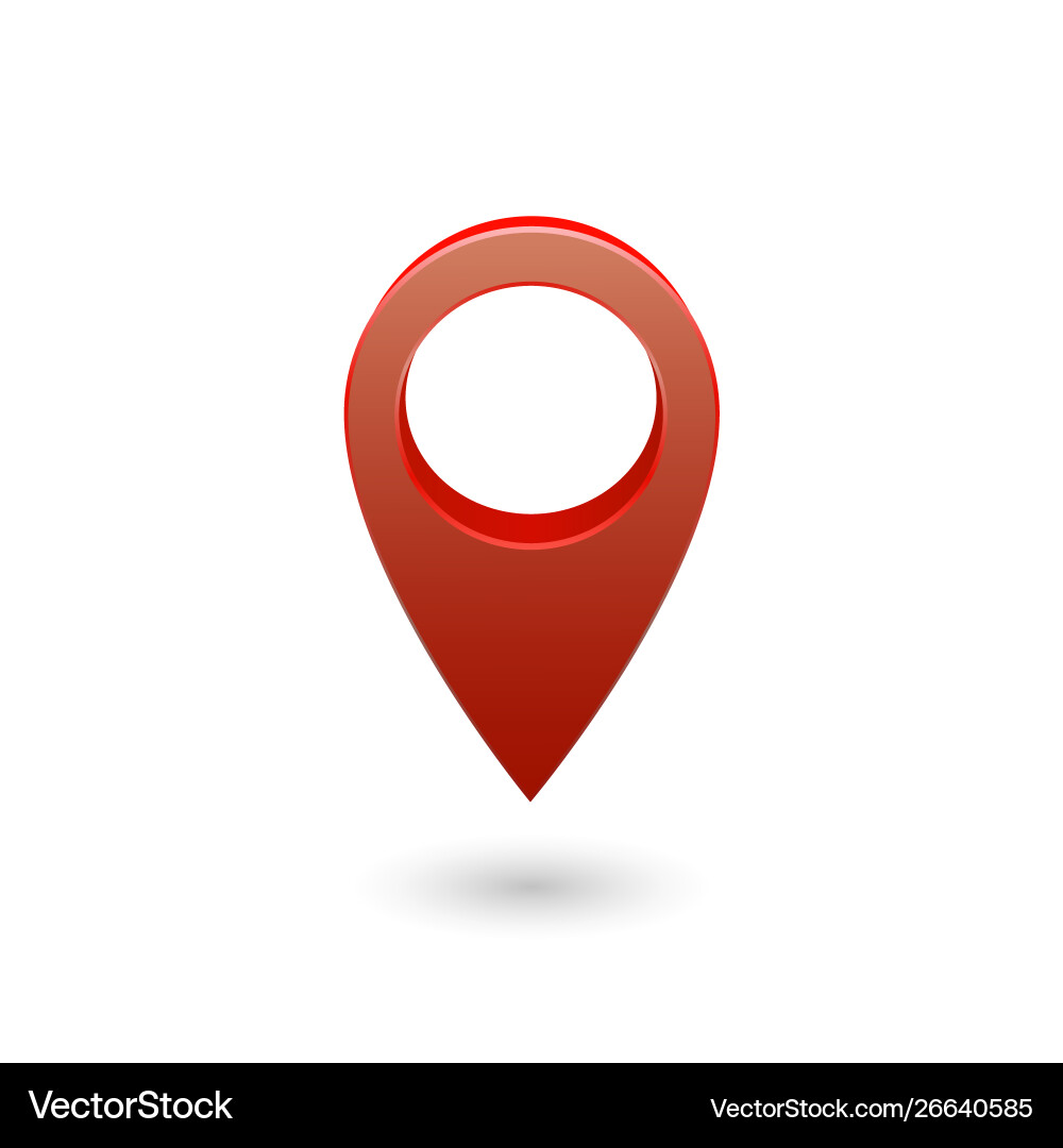 Set map pointer 3d pin location symbols Set map pointer 3d pin location symbols vector image
