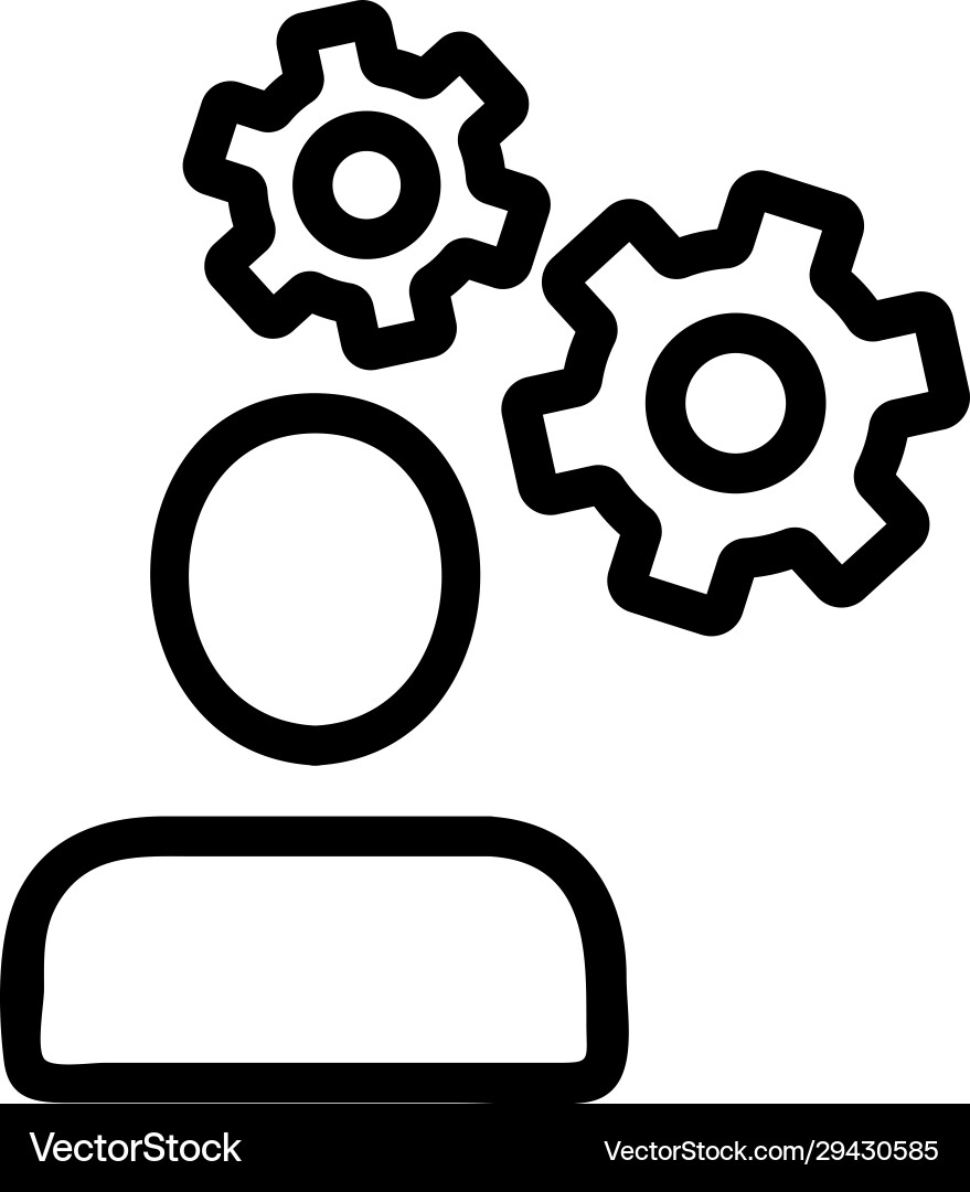 Set up programming icon isolated Set up programming icon isolated vector image