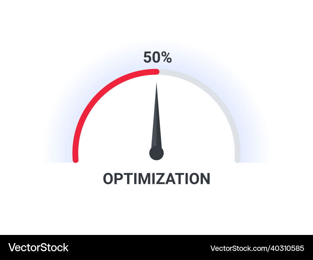Speedometers chart slide template indicator meter vector image