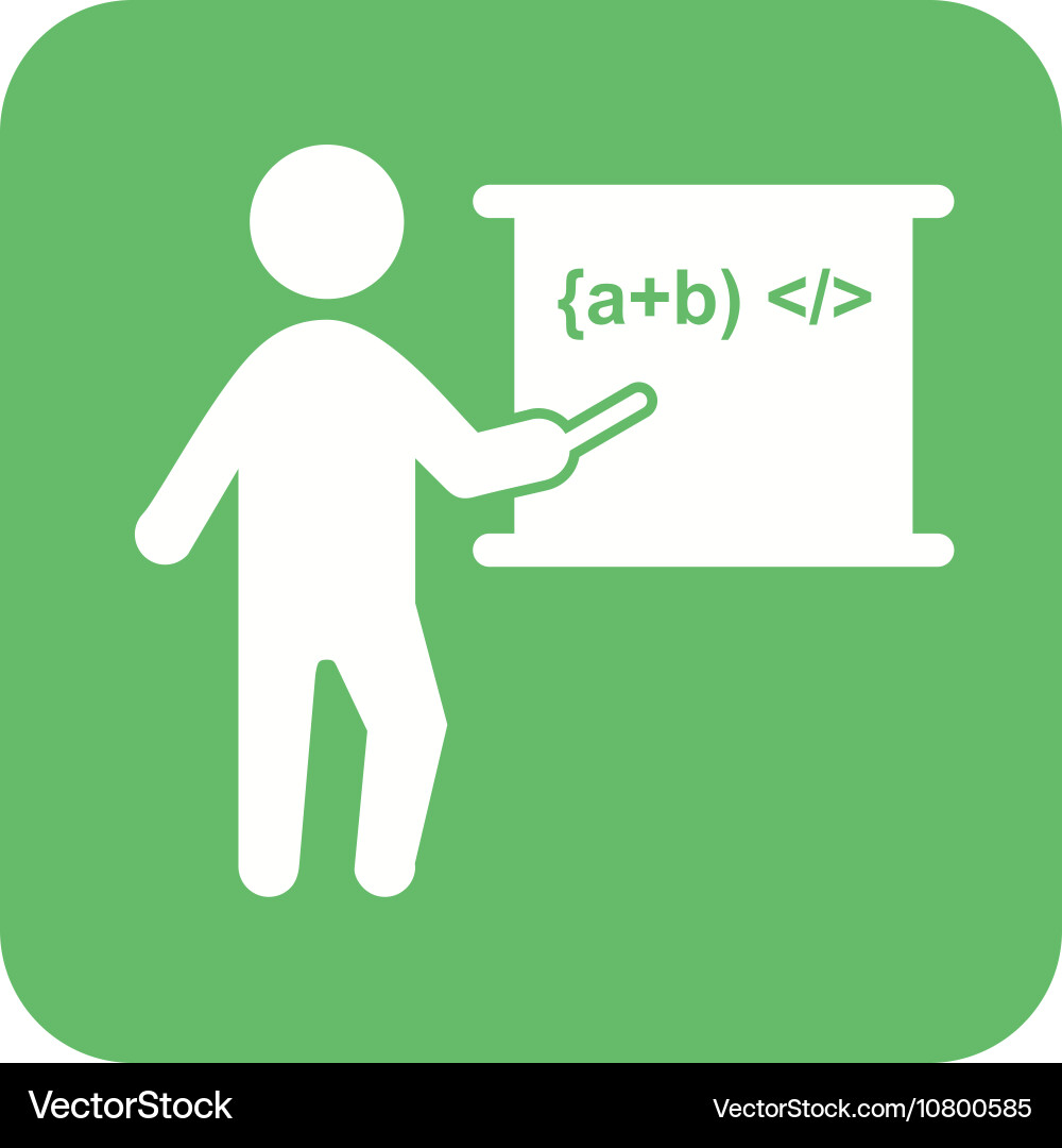 Teacher teaching Royalty Free Vector Image - VectorStock