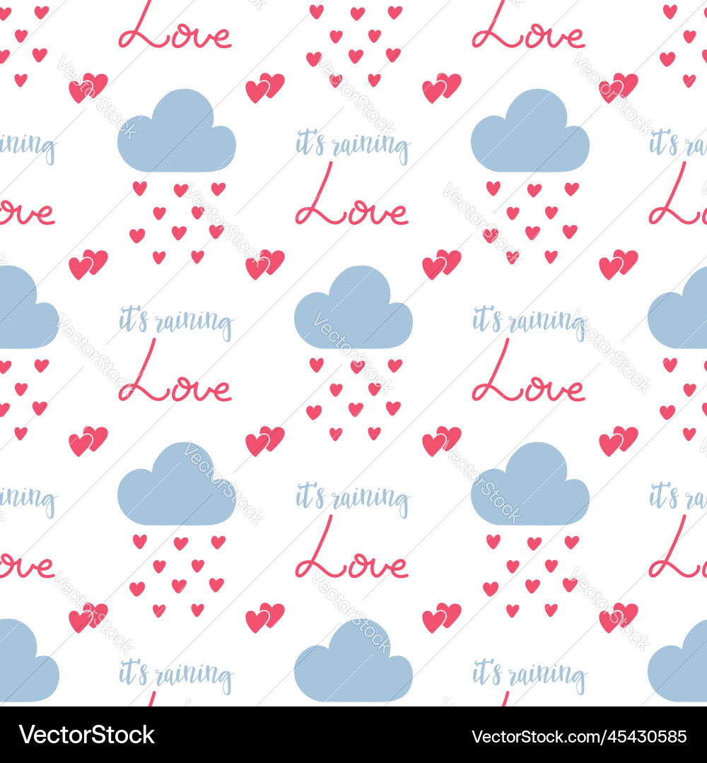 Valentines day seamless pattern Royalty Free Vector Image