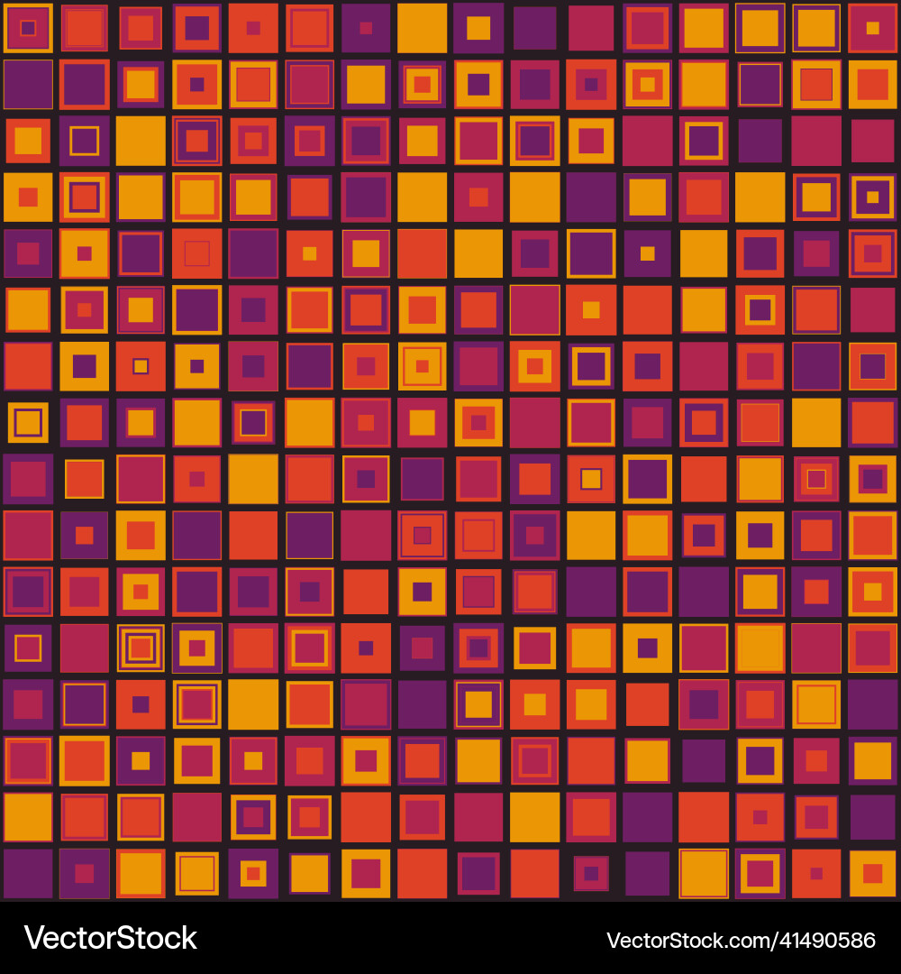Bright colored seamless square pattern with simple Bright colored seamless square pattern with simple vector image