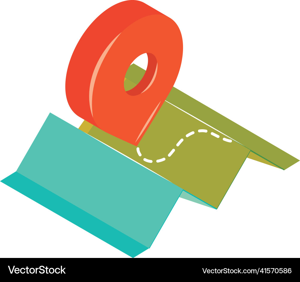 Gps map pointer vector image