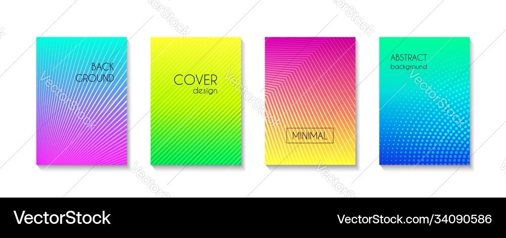 Gradient colorful minimal backgrounds Gradient colorful minimal backgrounds vector image