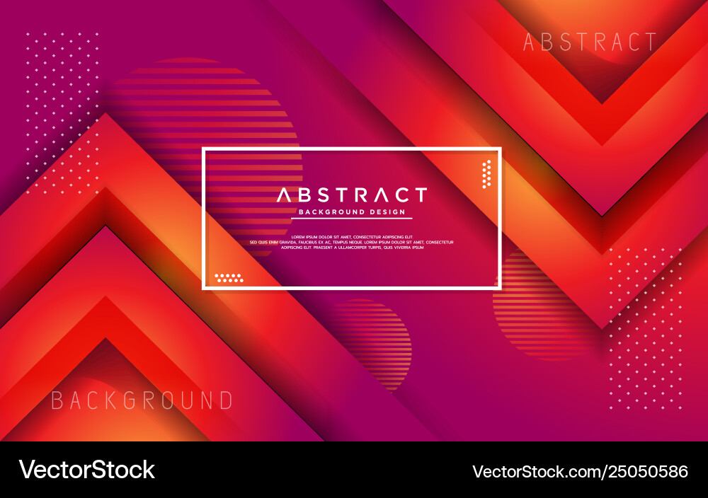 Modern abstract 3d triangle gradient background vector image