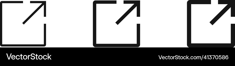 Page open new window icon external link Page open new window icon external link vector image