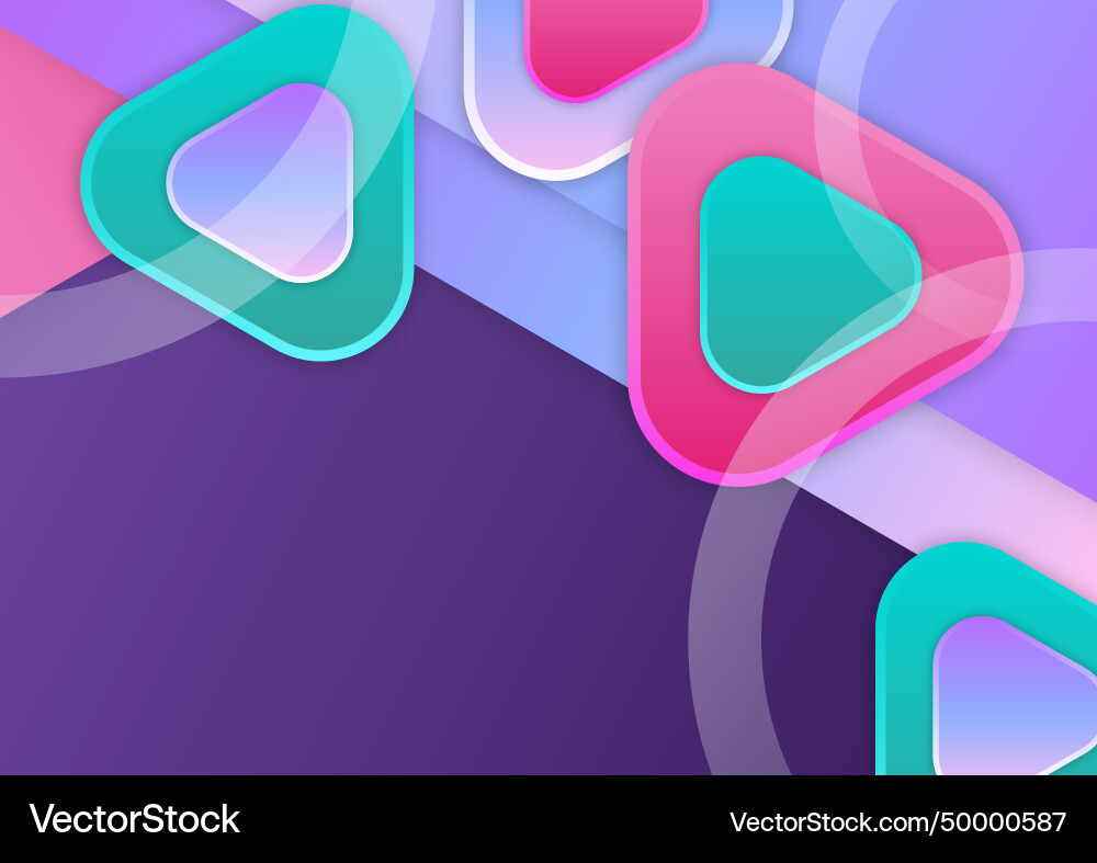 Abstract colorful geometric gradient background Vector Image