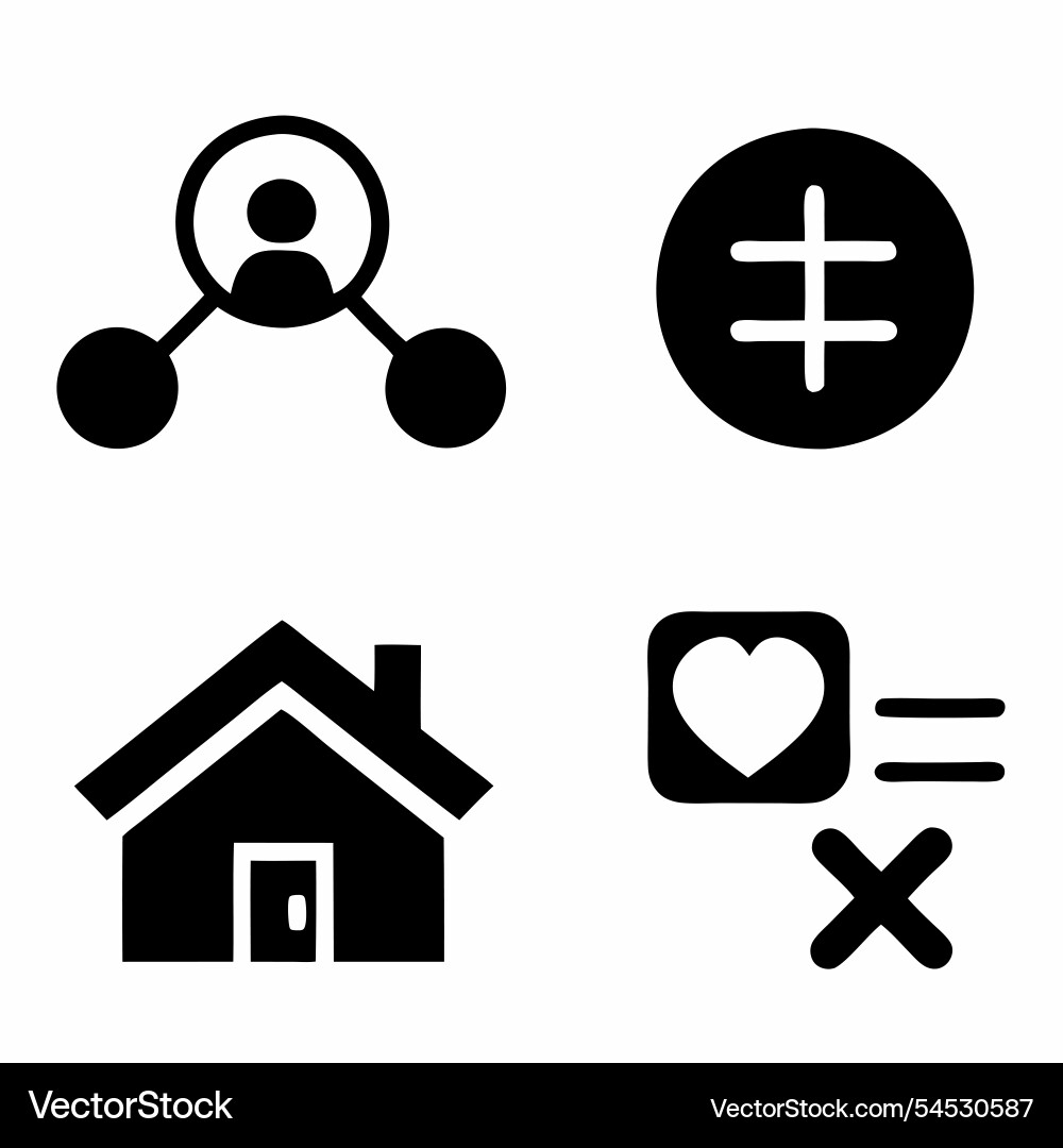 Essential website icon set versatile icons Vector Image